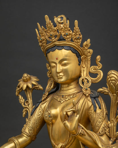 Green Tara Statue