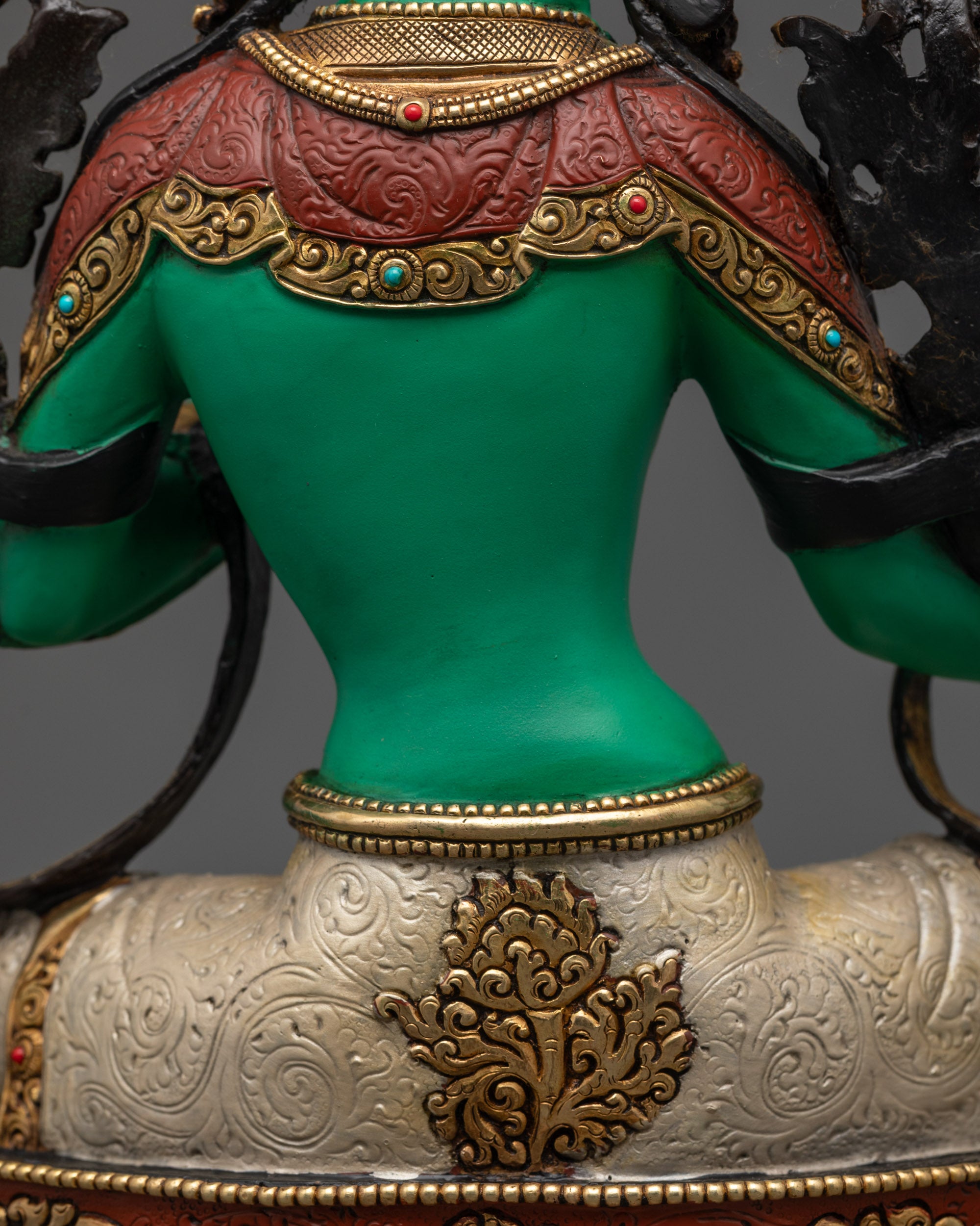 Green-Hued Mother Tara Statue | High-Quality Handcrafted Buddhist Idol