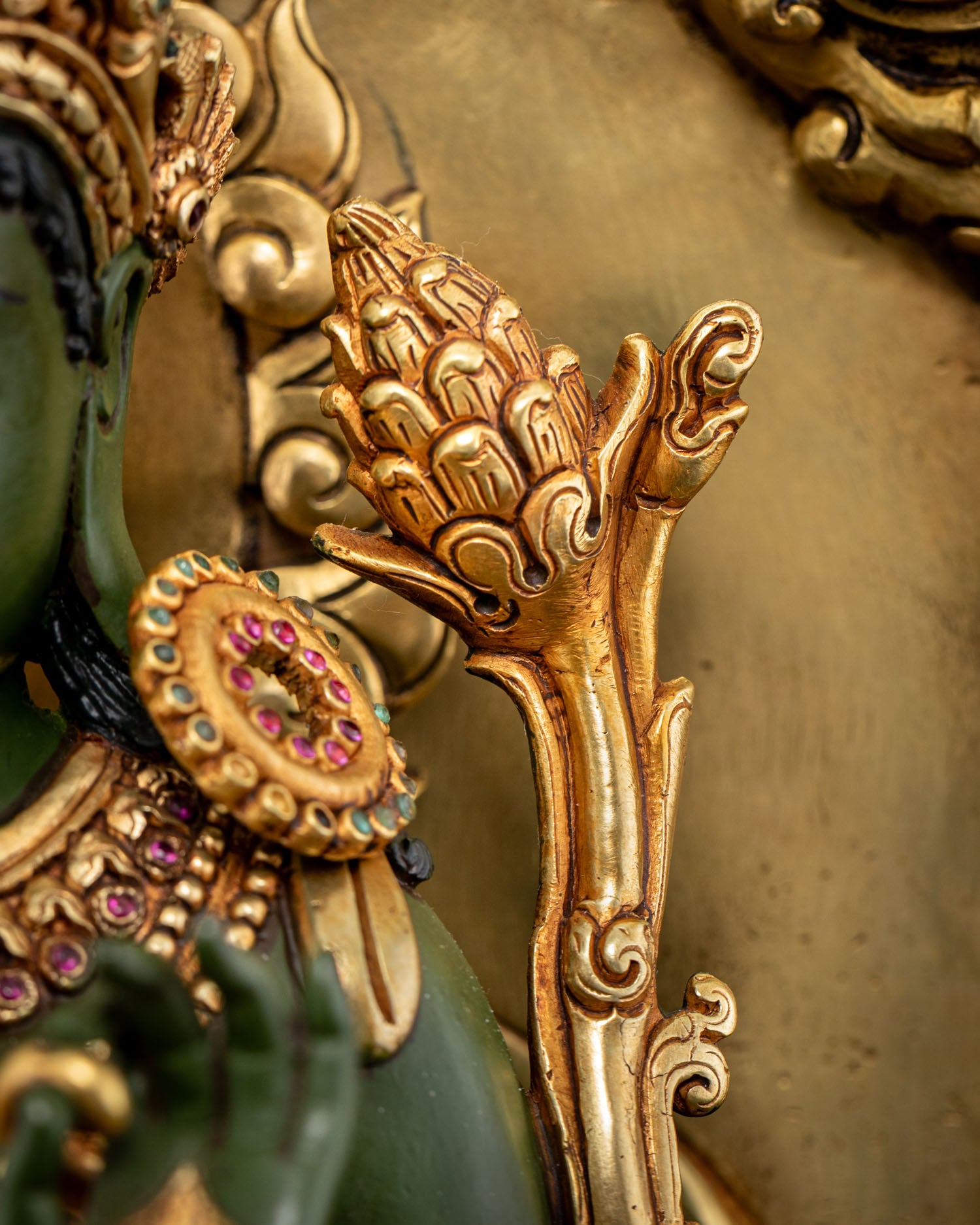 Standing Green Tara Statue | Calm Presence of Compassion