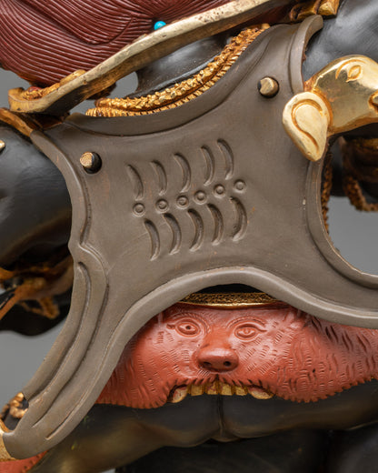 Handcrafted Six Arm Mahakala Statue | Symbol of Protection & Awakening