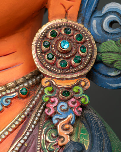 Hand-Painted Manjushri Statue | Symbol of Transcendent Wisdom