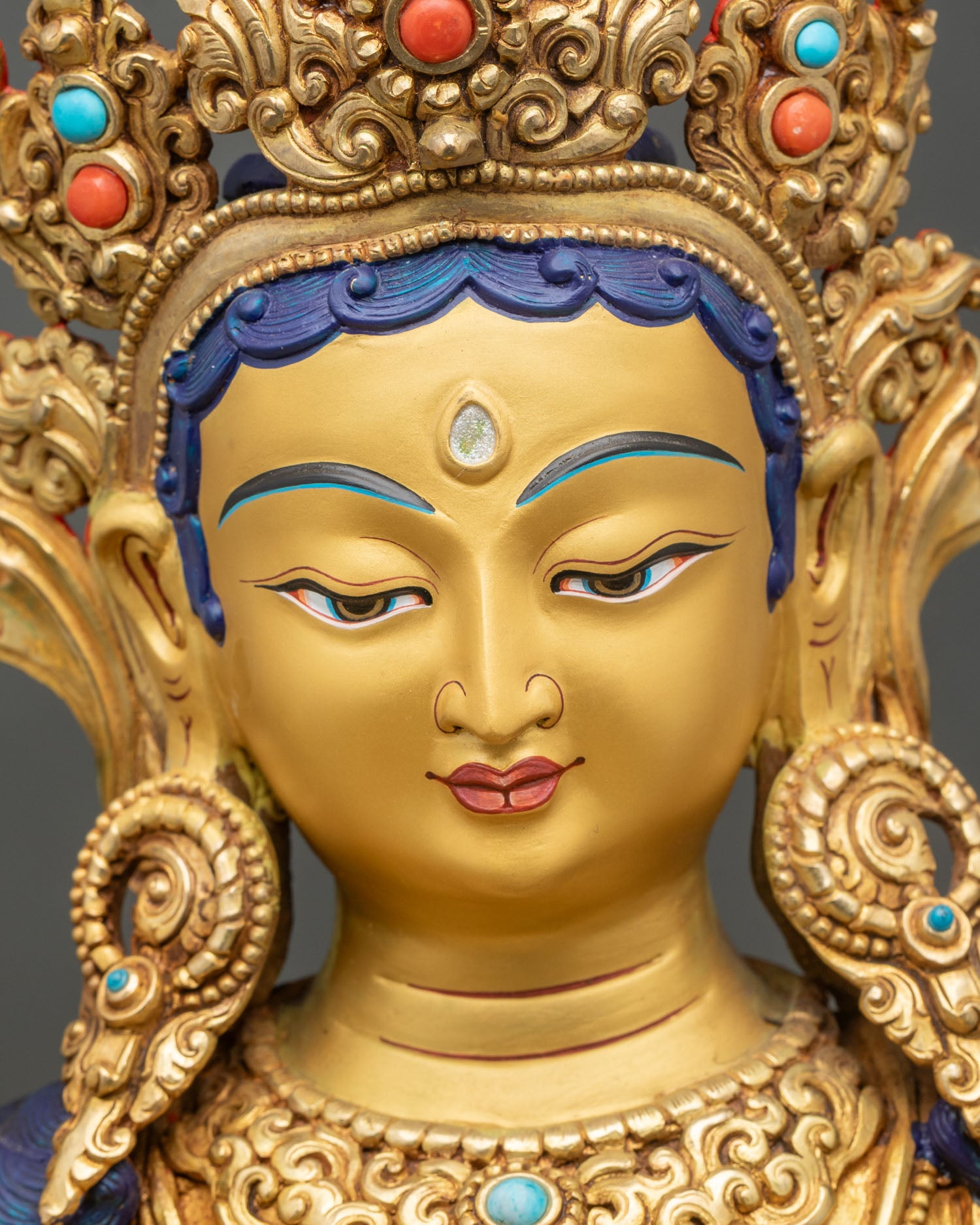 Female Buddha Green Tara Statue | Handcrafted in Nepal
