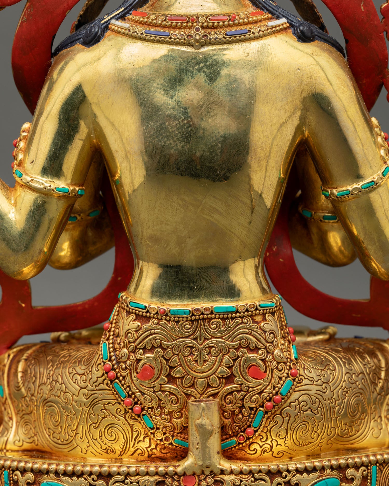 Spiritual Avalokiteshvara Statue – Four-Armed Bodhisattva Figurine
