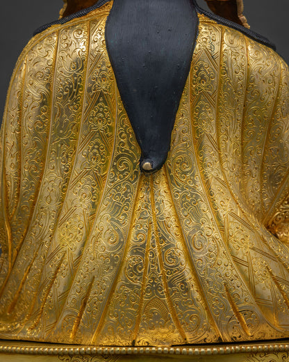 Exquisite Large Guru Rinpoche Statue | Fine Newari Craftsmanship