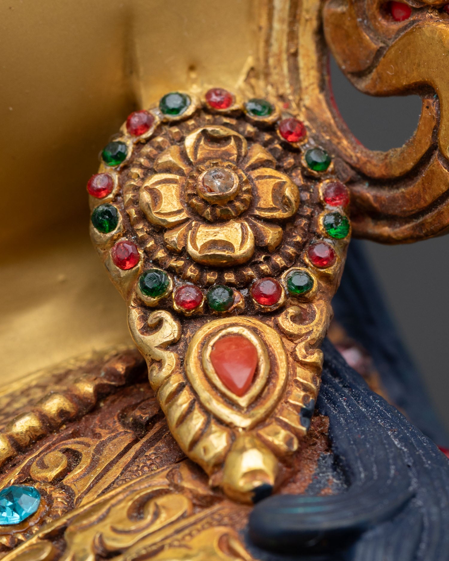 Tsokye Dorje Statue | Gold Fire-Gilded Tibetan Buddhist Figurine