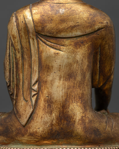 Antique Style Shakyamuni Buddha Statue | Buddhist Collectible