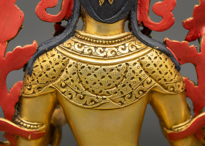 Seven Eyed White Tara Statue for Longevity & Spiritual Protection