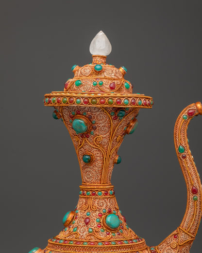 Classic Copper Karuwa | Handmade Nepalese Ritual Pitcher Nepal