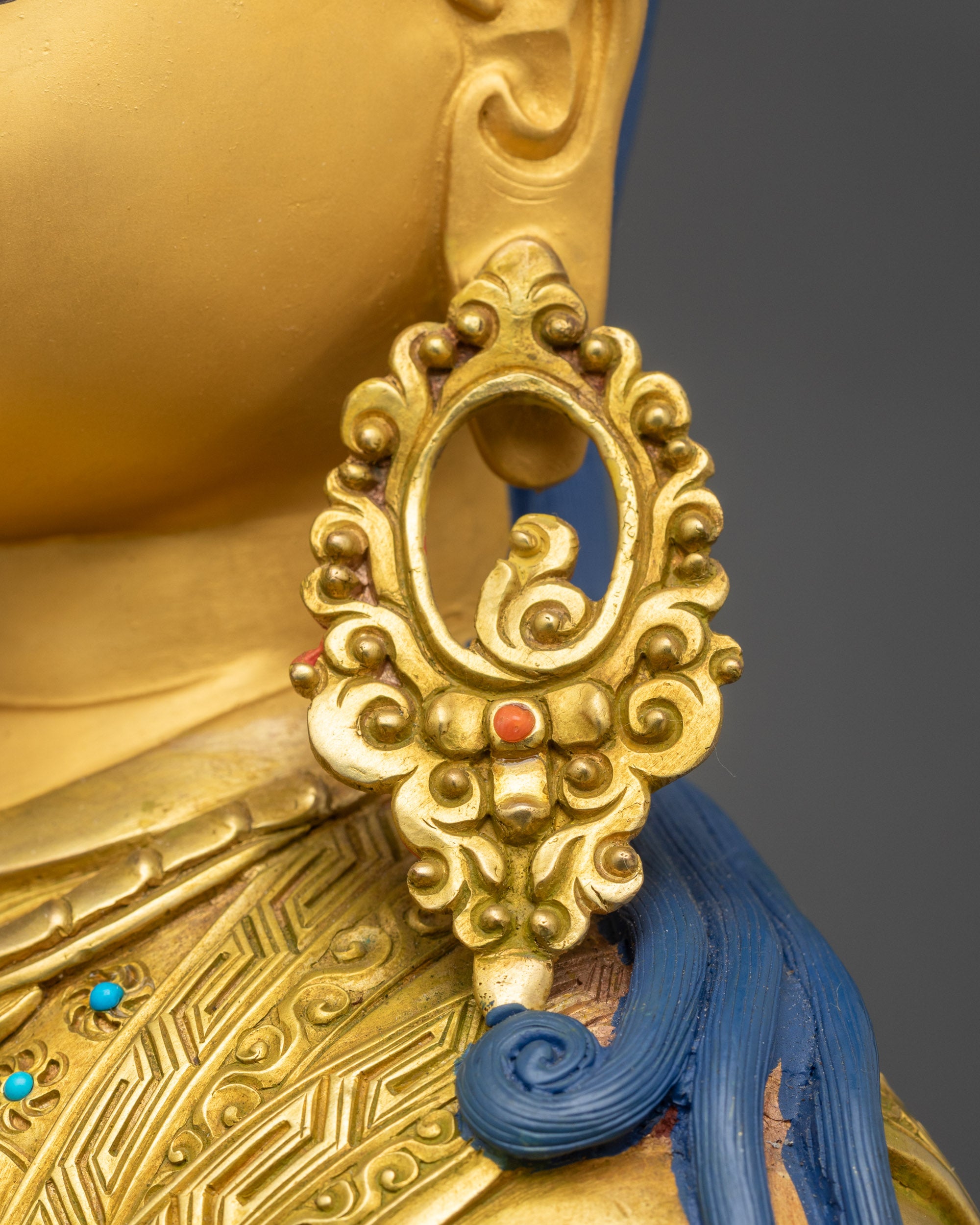 Handcrafted Guru Rinpoche Statue | Buddhist Meditation Decor