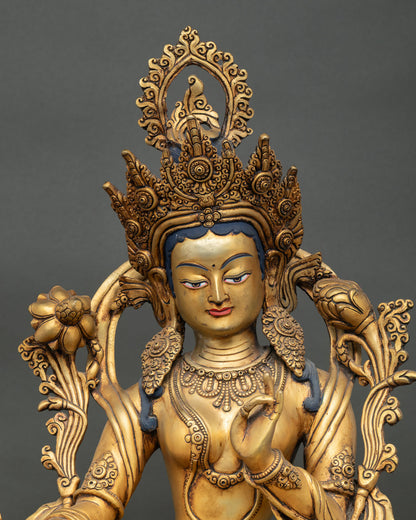 Green Tara Statue