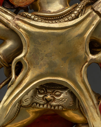 Luxurious Six-Armed Mahakala Statue | Wrathful Dharma Protector Deity