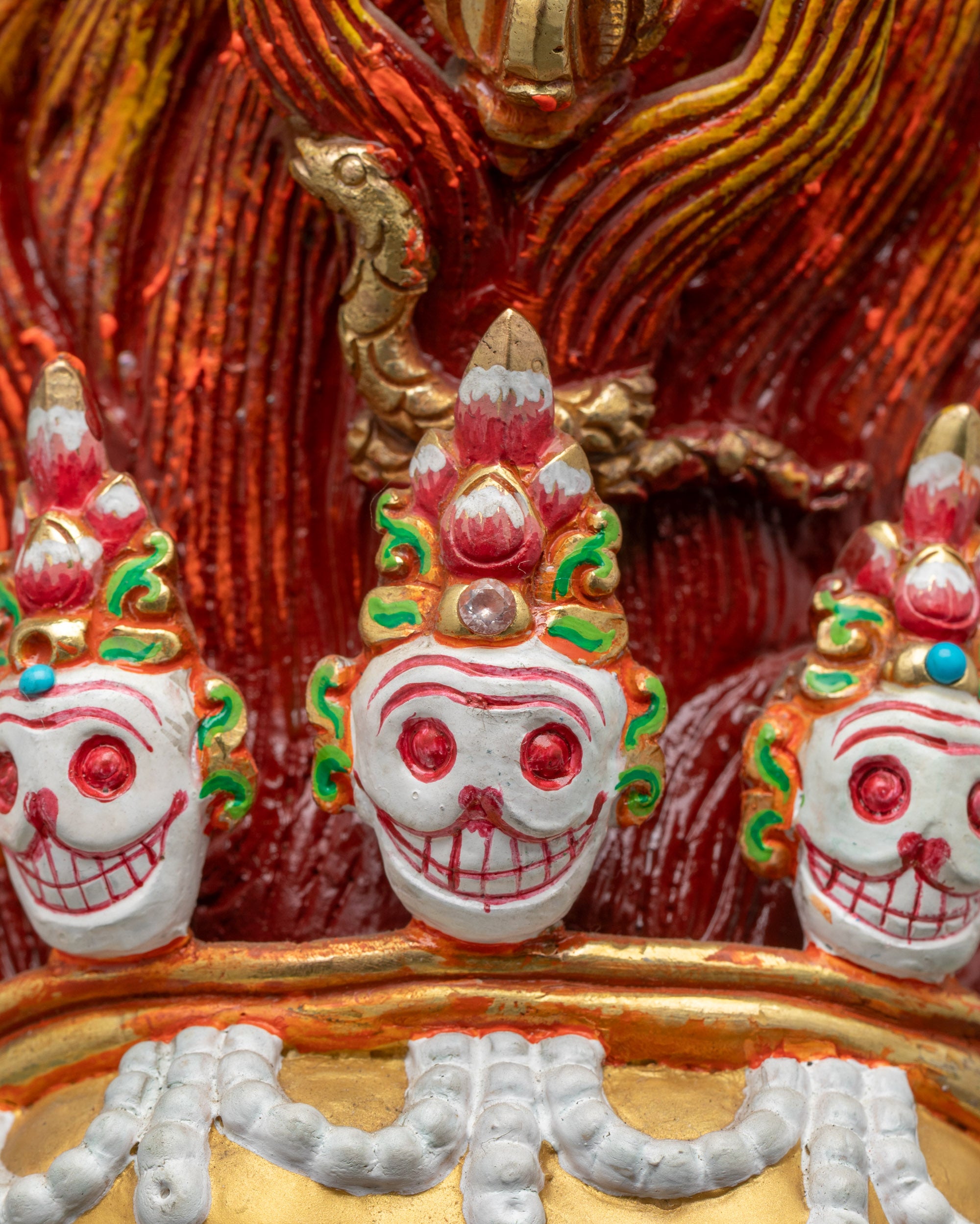 Mahakala Bernagchen Statue | Lost Wax Crafted Wrathful Deity Nepal