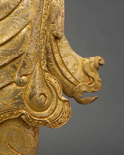 Handmade Shakyamuni Buddha with Disciples Statue | Spiritual Artwork