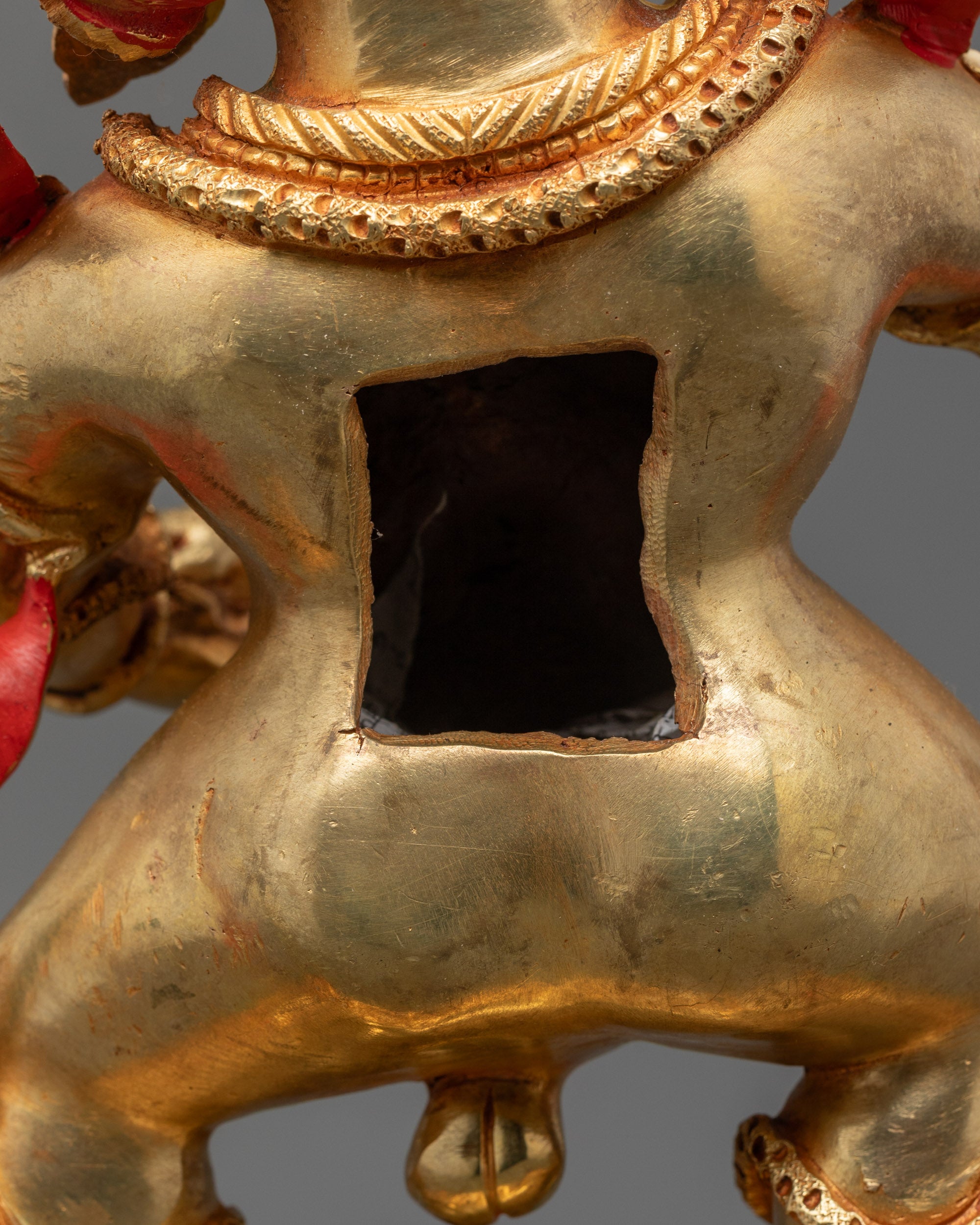 Black Dzambhala Statue | 24K Gold-Fire Gilded Sculpture for Wealth