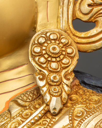 Padmasambhava Guru Rinpoche Meditation Statue | Himalayan Copper Sculpture