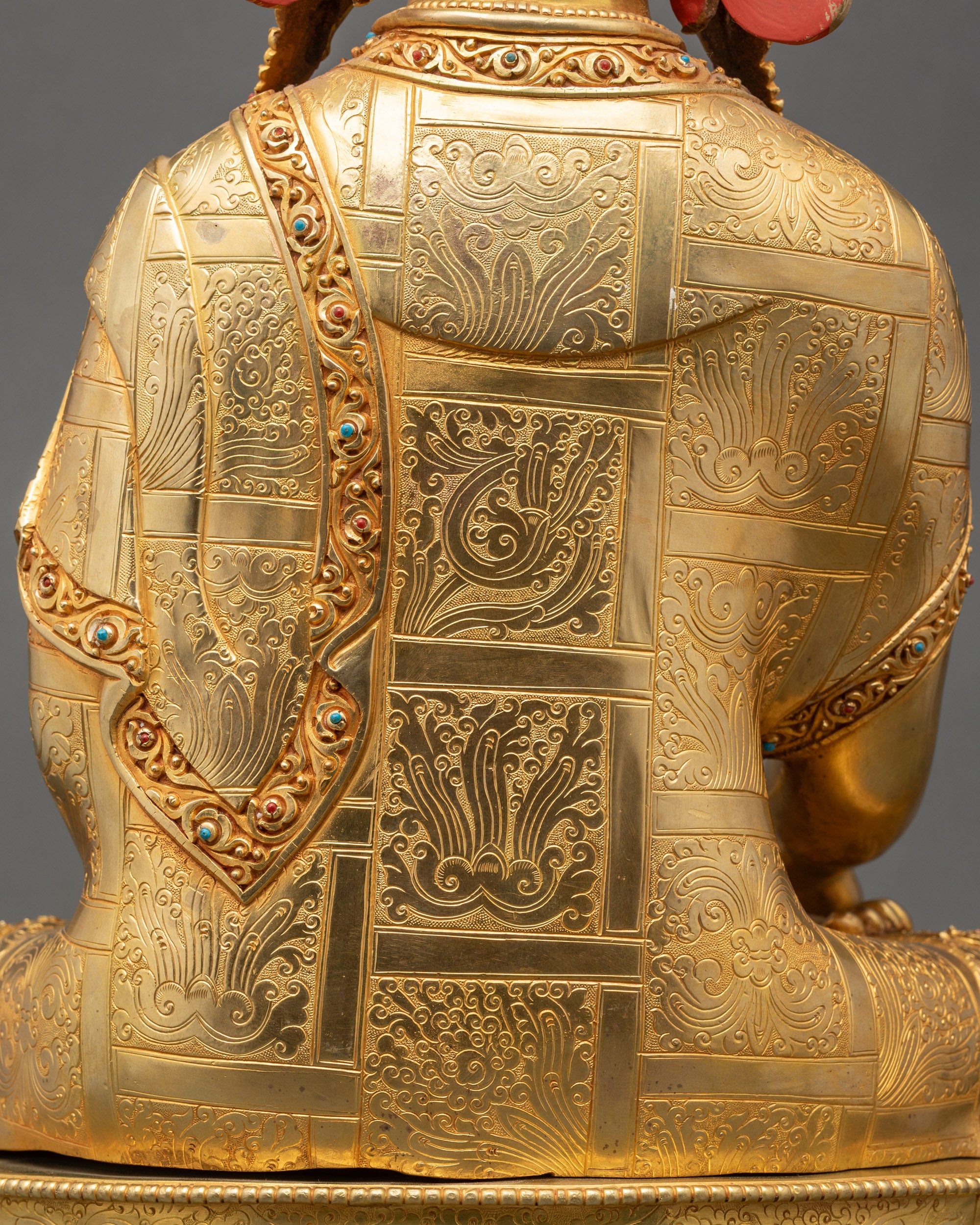 Crowned Shakyamuni Buddha Statue | Enlightened Buddha Figurine
