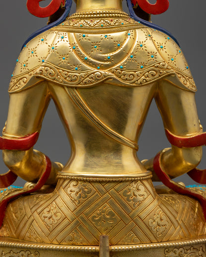 Invite Longevity with Premium Amitayus Statue | Nepalese Spiritual Art