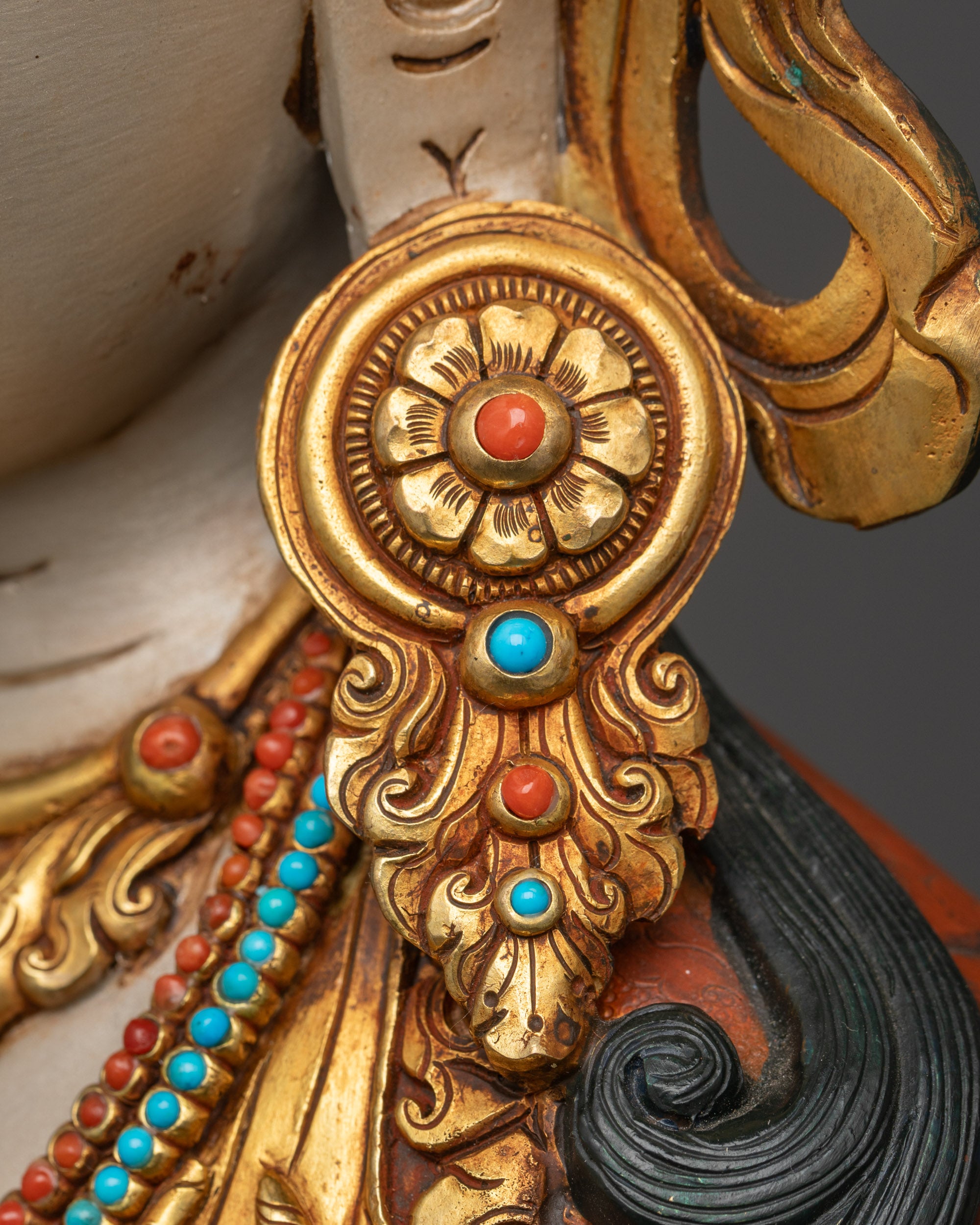 Compassionate Chenrezig Statue | Hand-painted Tibetan Buddhist Idol