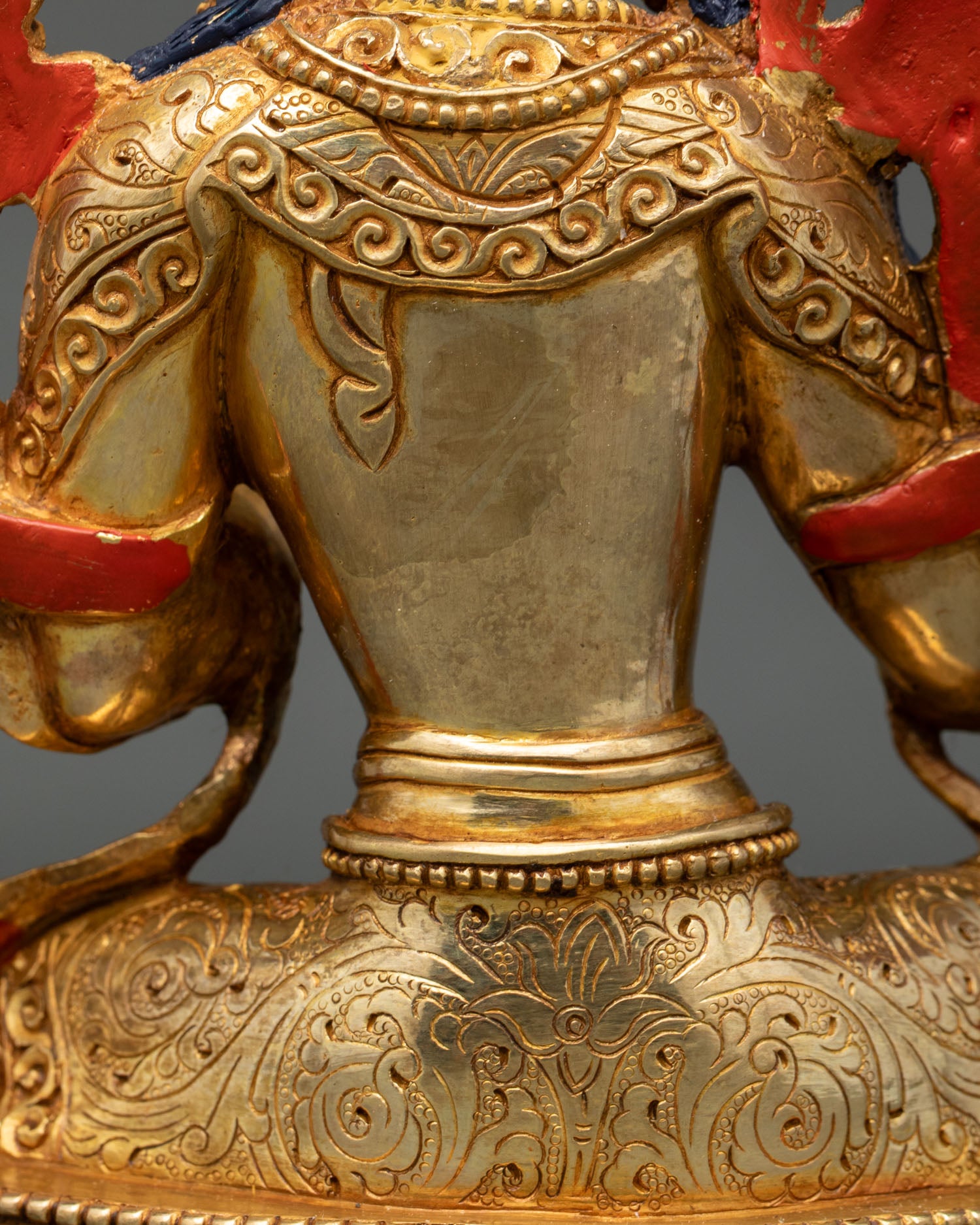 Green Tara Statue | 24K Gold Gilded Buddhist Goddess