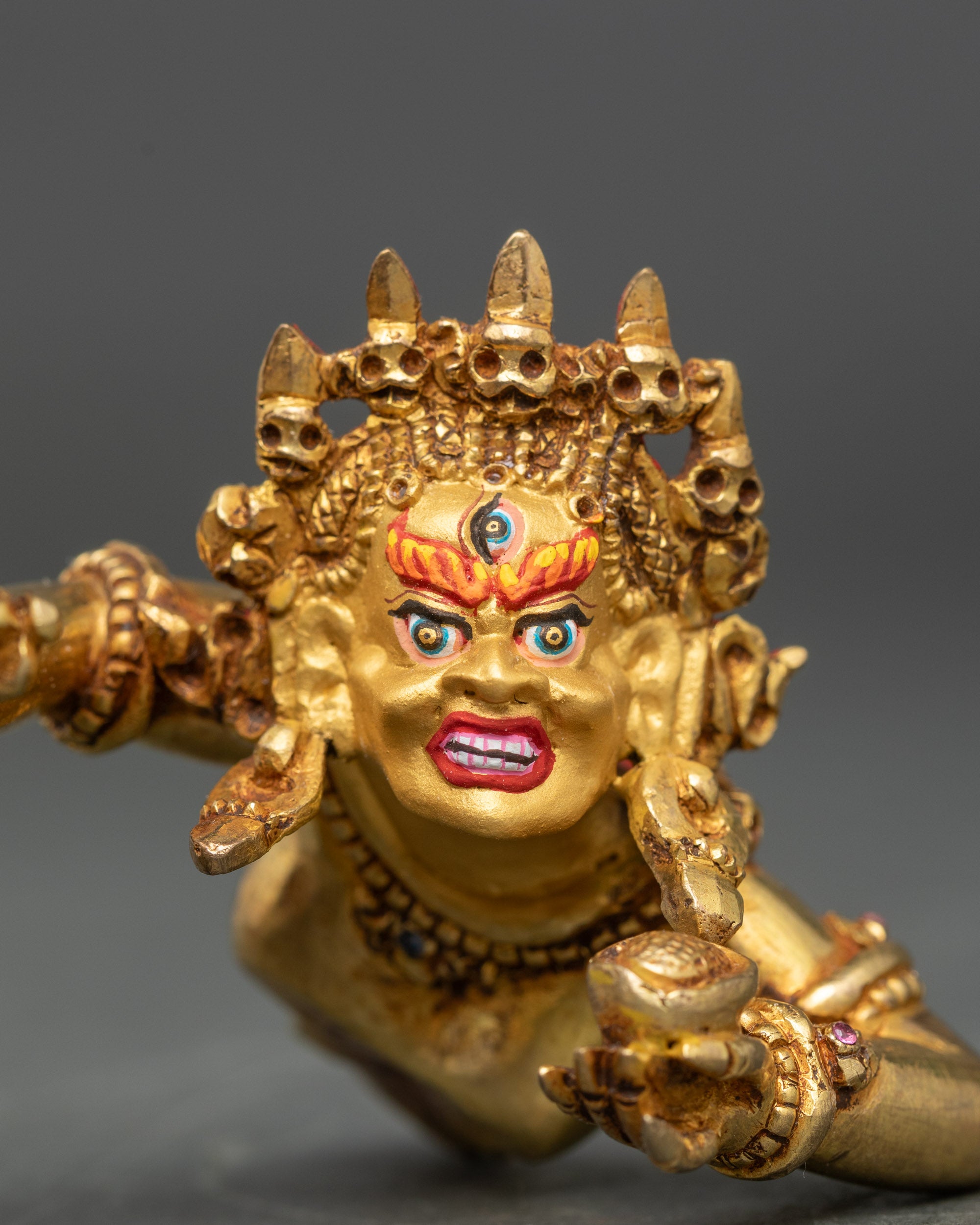 Tibetan Vajrakilaya Statue | Buddhist Figurine for Ritual & Blessings