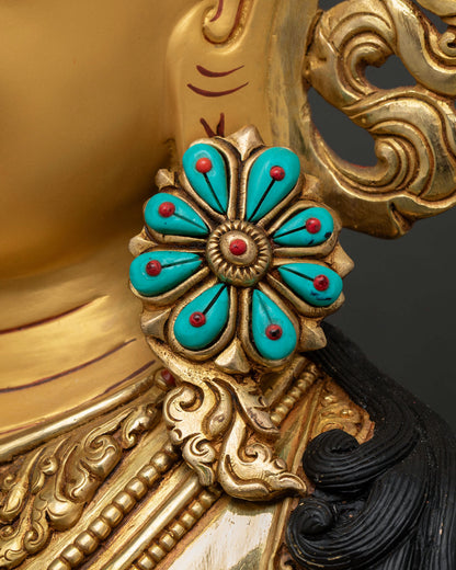 25-Inch Amitayus Statue | Buddhist Long Life Deity Figurine