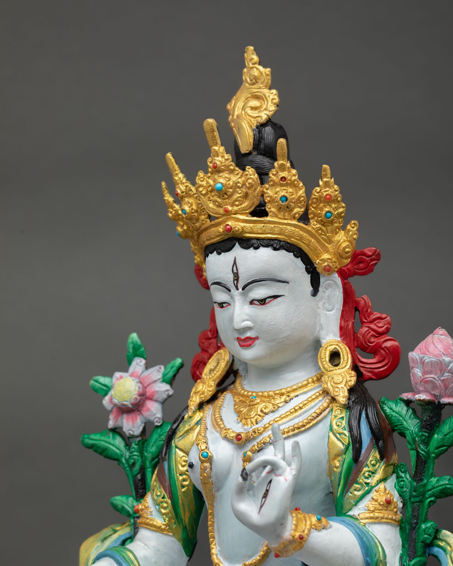 White Tara Statue | Buddhist Sacred Art from Nepal