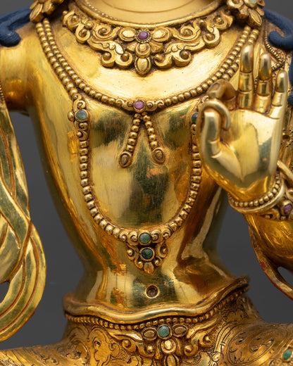 Manjushri Statue | Traditional Buddhist Art from Nepal