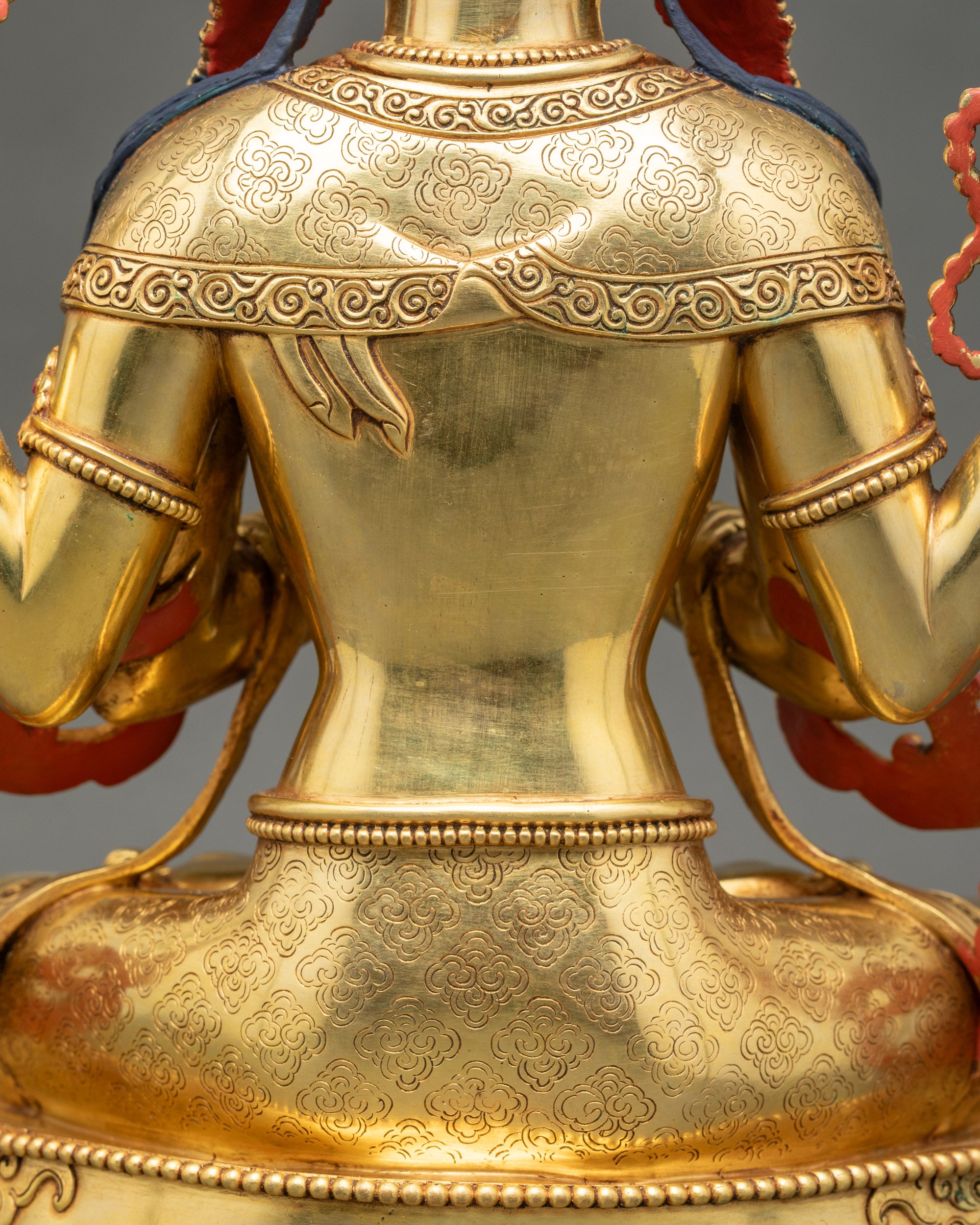 Four-Armed Chenrezig Statue | Tibetan Bodhisattva of Compassion Nepal