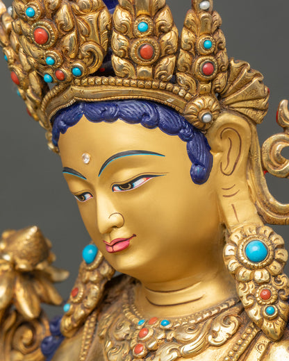 Green Tara Statue – Nepalese Spiritual Artwork