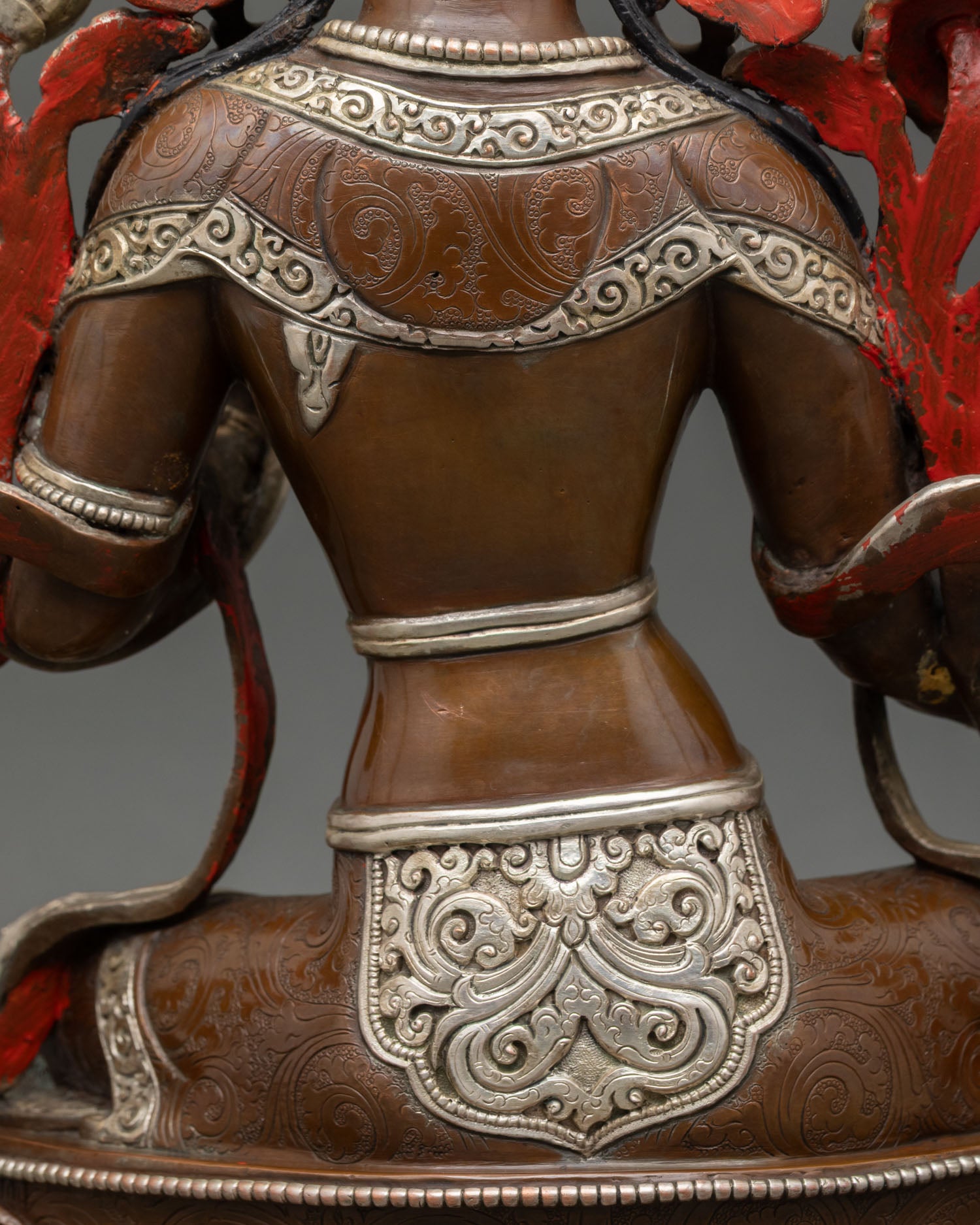 Green Tara Statue - Traditional Nepalese Sacred Artwork