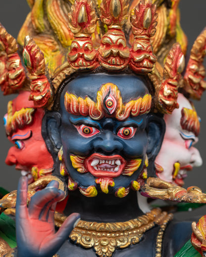 Uchusma Statue | Wrathful Buddhist Deity for Removing Obstacles