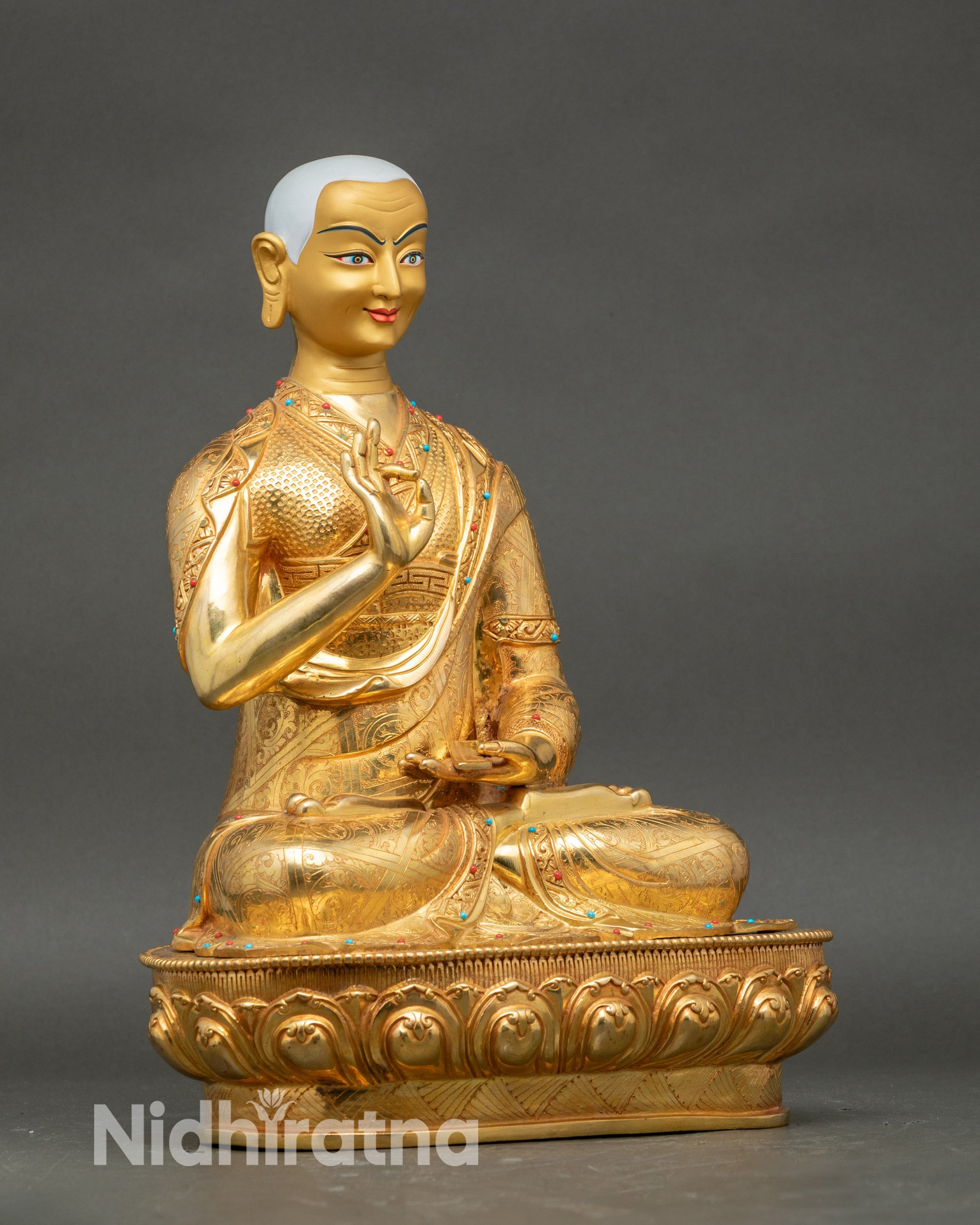 Blessed Tsongkhapa Set – Nepalese Statues for Mindful Devotion