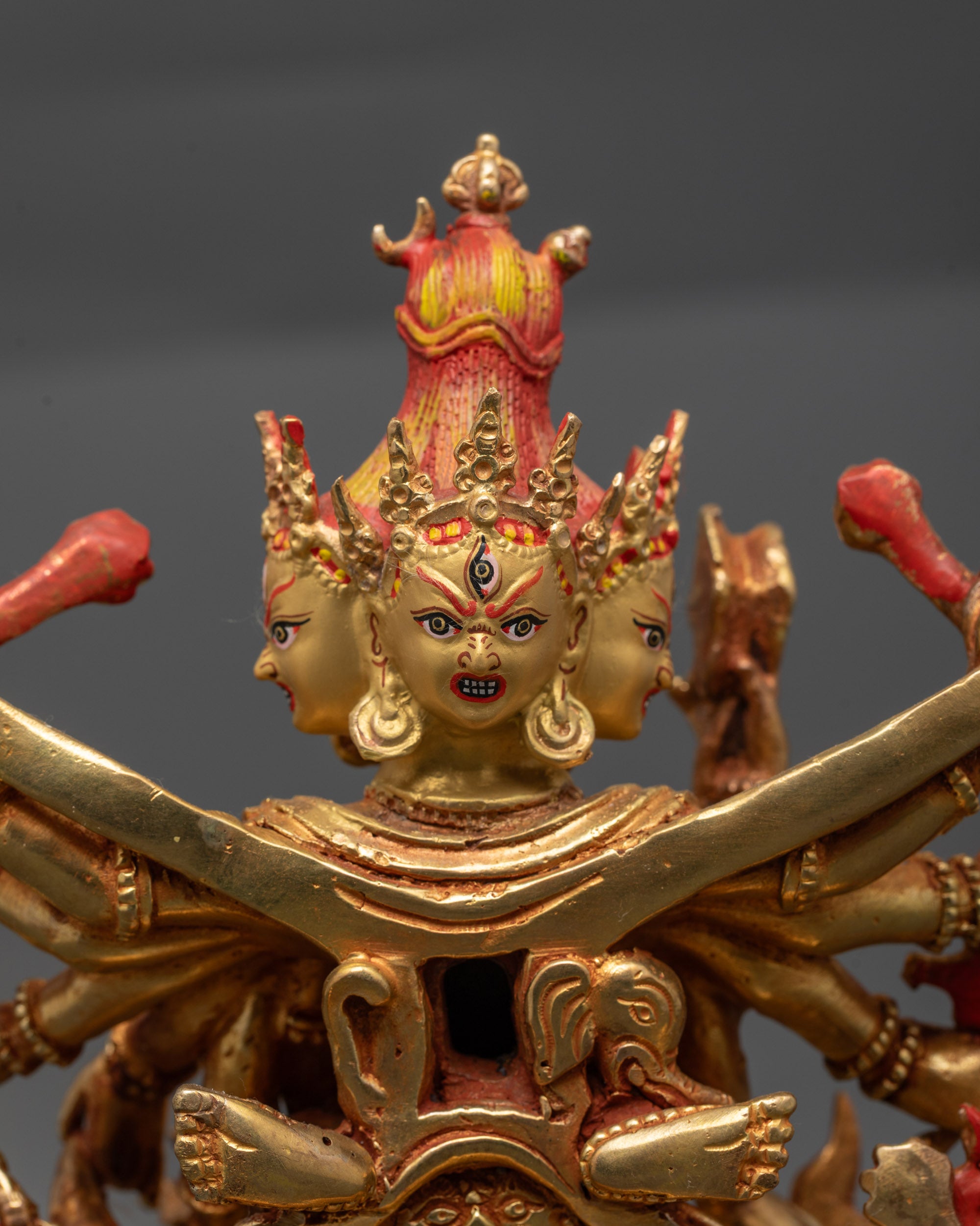 Chakrasamvara Statue | Traditional Buddhist Tantric Deity Sculpture