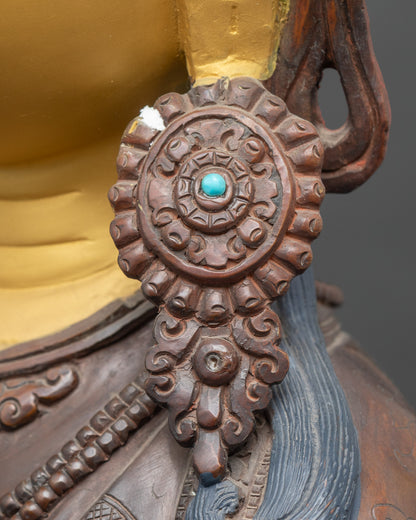 Manjushri Meditation Statue | Authentic Lost-Wax Copper Artwork from Nepal