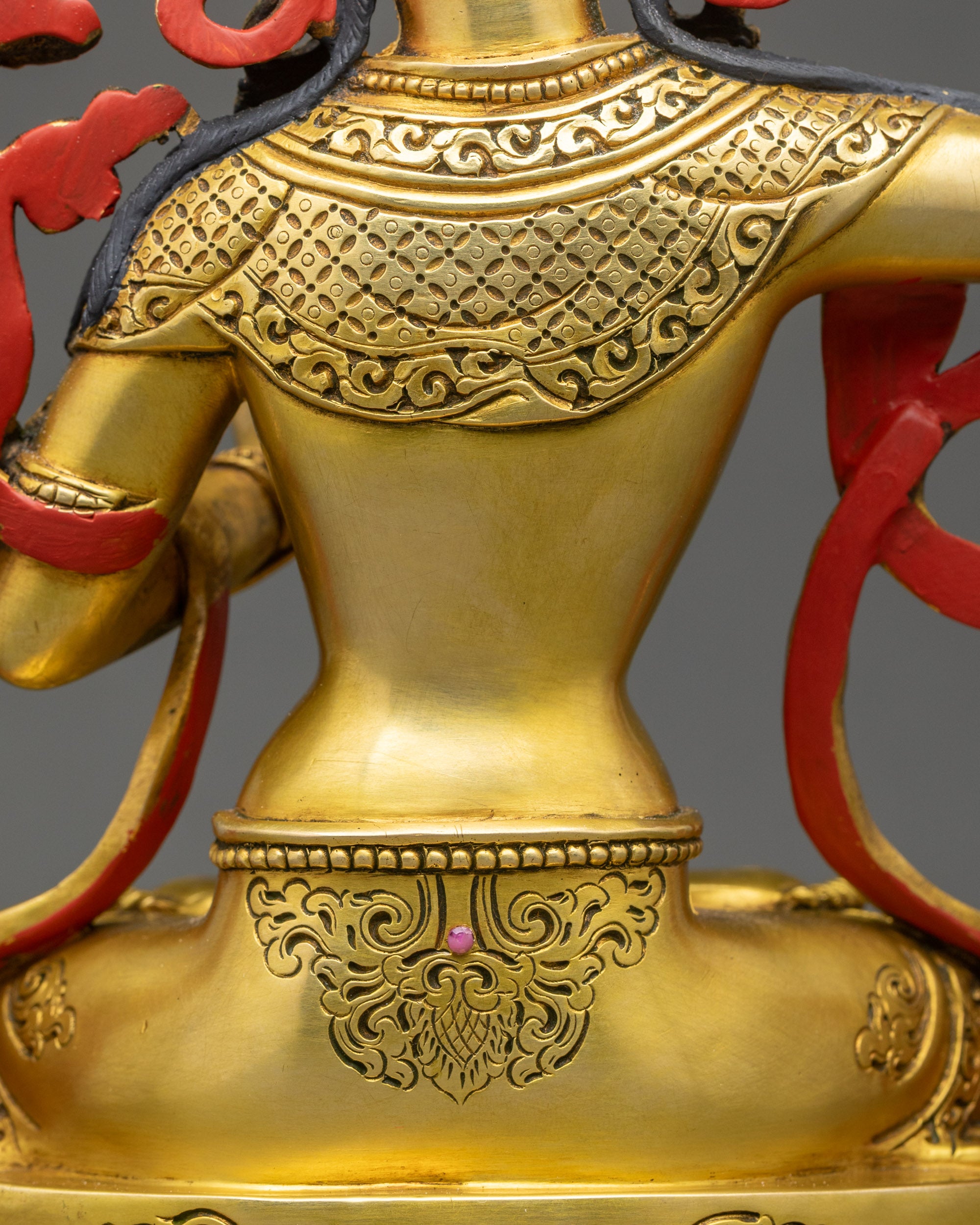 Nepalese Manjushree Statue – Vajrayana Wisdom Sculpture