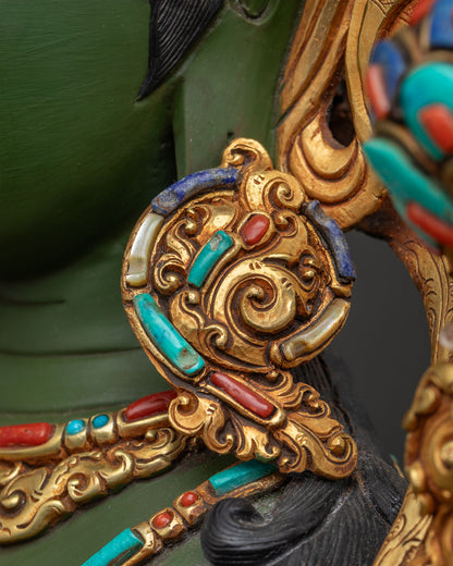 Green Tara Statue | Buddhist Goddess of Swift Liberation & Healing