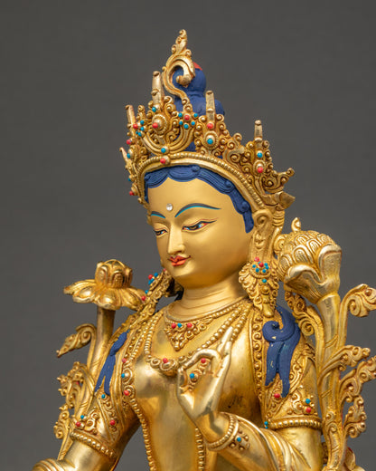 Jetsun Dolma Statue | Spiritual Tibetan Craft with Healing Presence
