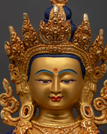 Four-Armed Chenrezig Statue - Handcrafted in Nepal