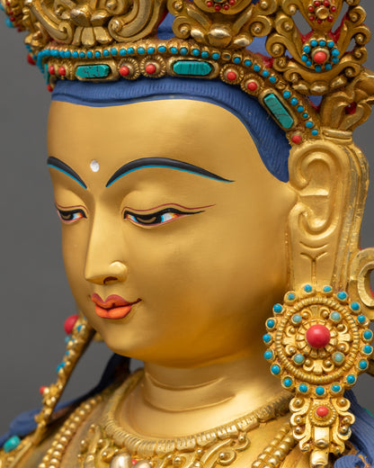 Tibetan Manjushree Sculpture – The Bodhisattva of Wisdom