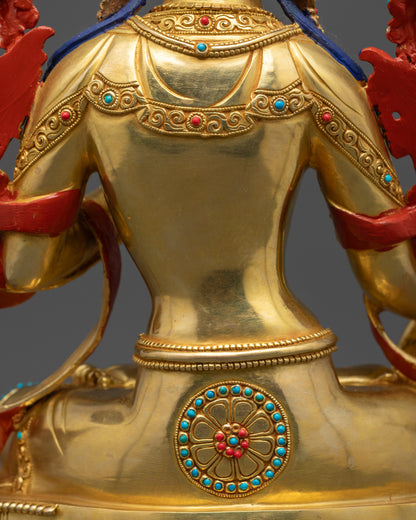 Celebrate Longevity with White Tara Statue | Tibetan Longevity Goddess