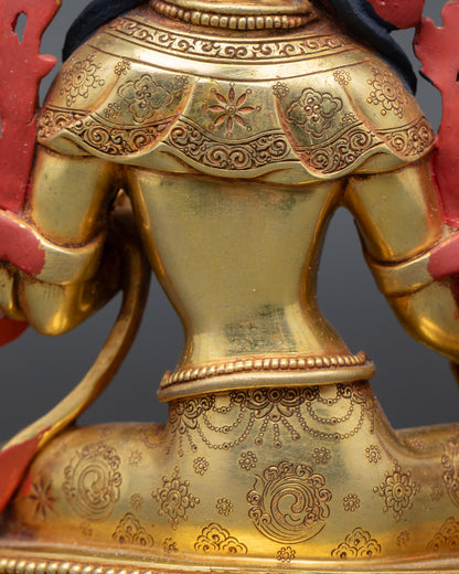 Holy Green Tara Statue | Artisan Crafted Buddhist Sculpture