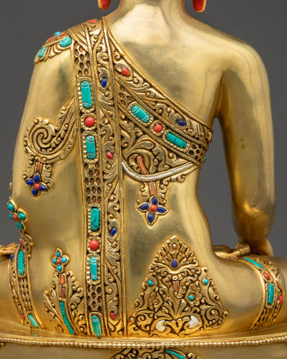 Enlightened Buddha Shakyamuni Statue from Nepal | Sage of the Shakyas