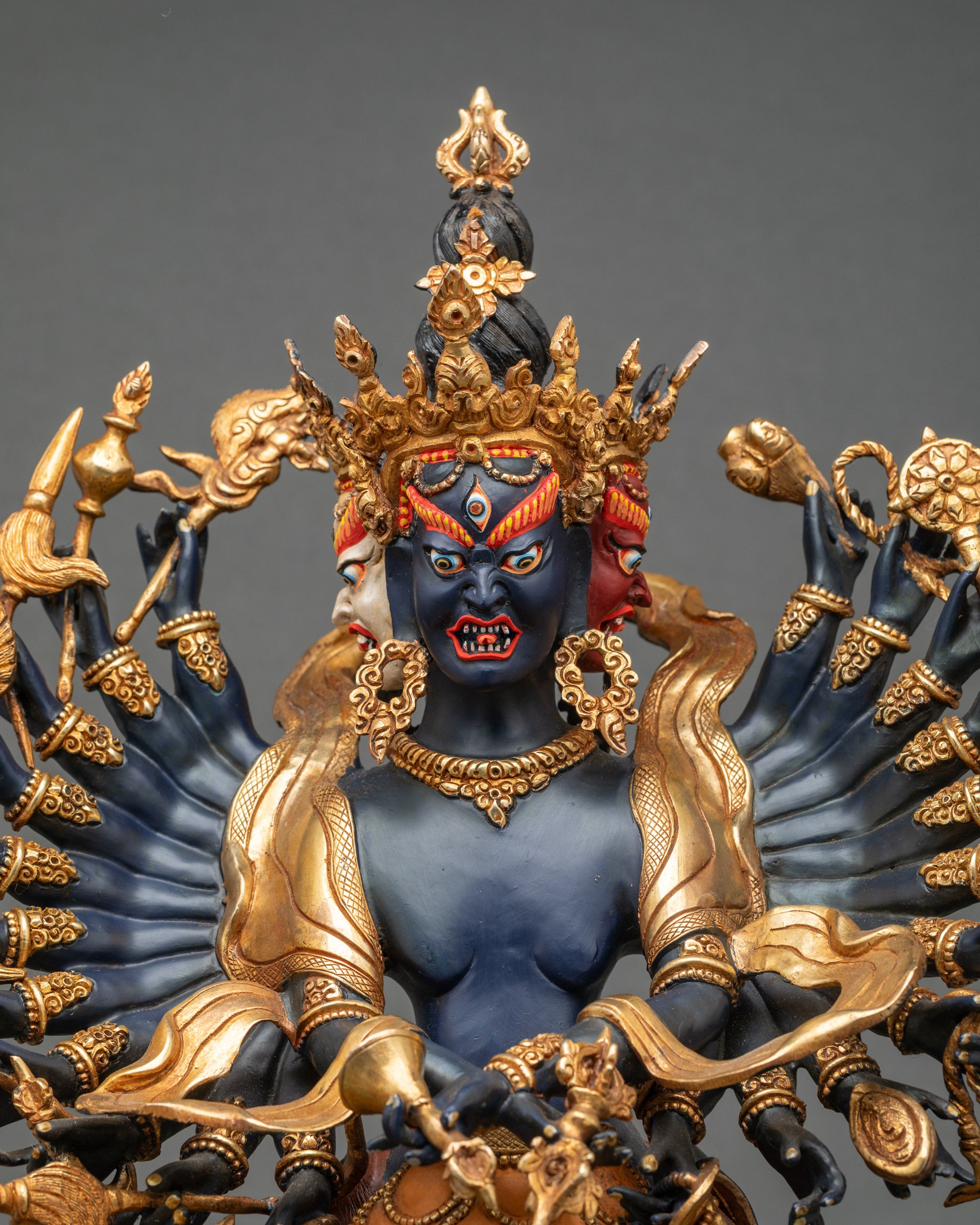 Colorful Kalachakra Statue | The Wheel of Time in Buddhism