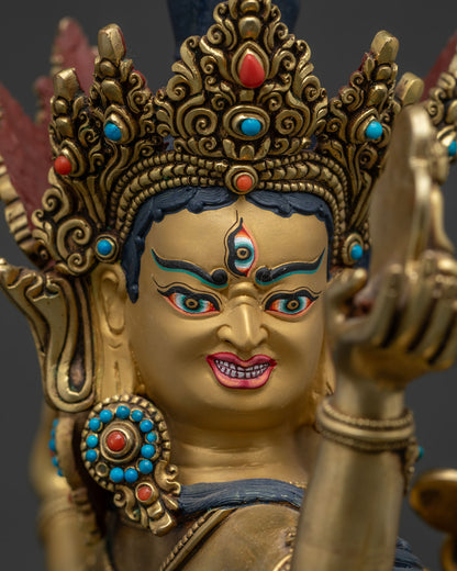 Namgyalma Statue | 24K Gold-Fire Gilded Copper Art