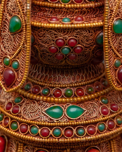 Handmade Tibetan Ashtamangala | Buddhist Symbols for Altars & Rituals
