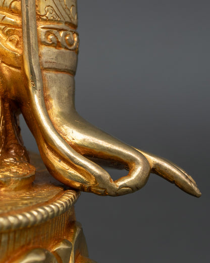 Jigme Lingpa Statue | Artisan-Crafted Buddhist Copper Artwork