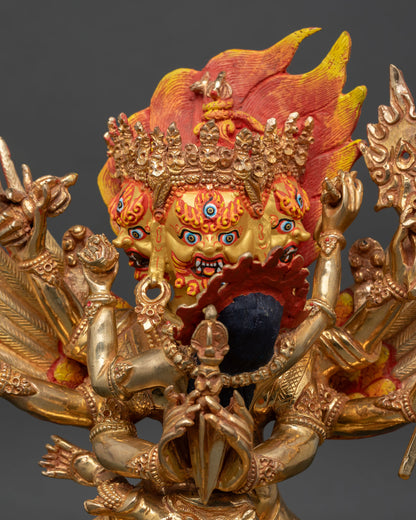 Vajrakilaya Statue | Buddhist Wrathful Deity of Protection