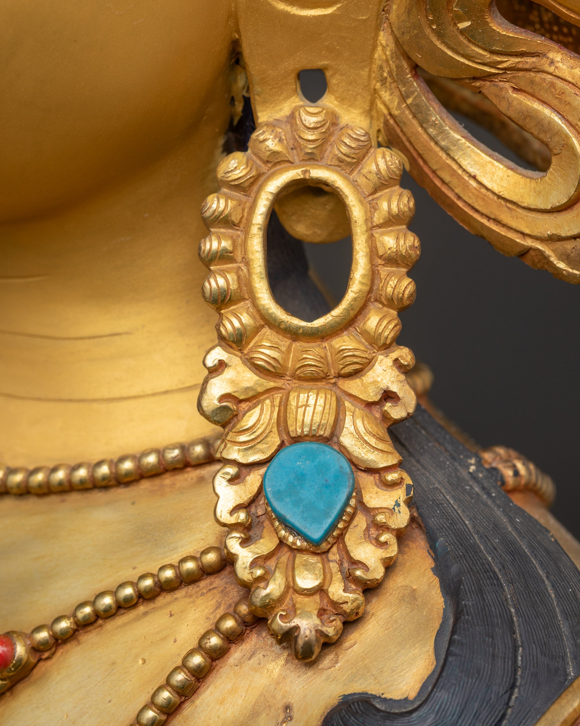 Vajradhara Buddha Statue | 24K Gold-Gilded Tibetan Meditation Sculpture