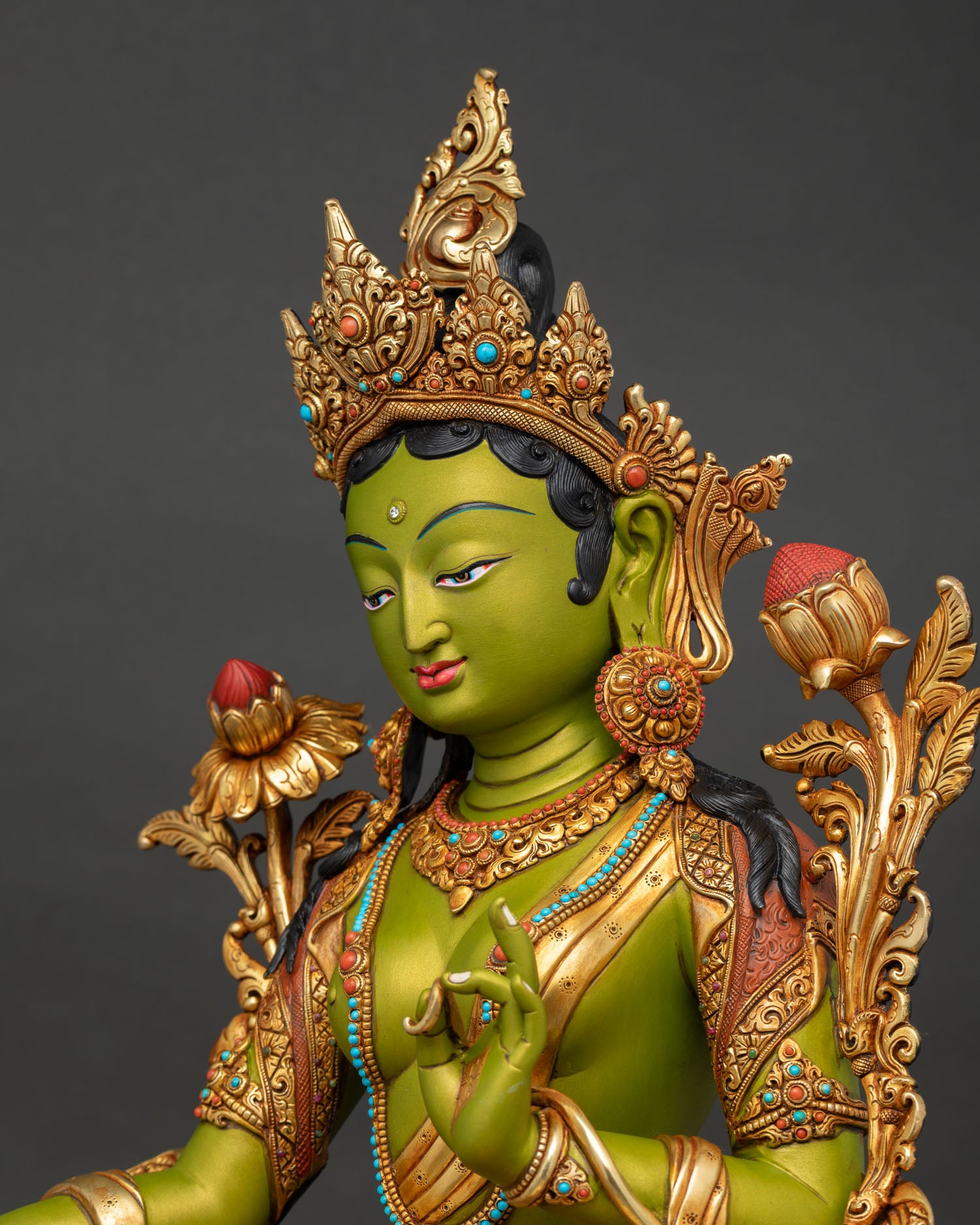Green Tara Statue