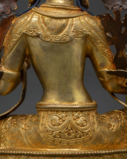 Green Tara with Throne